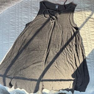 Gray Sleeveless Women's Cover-up